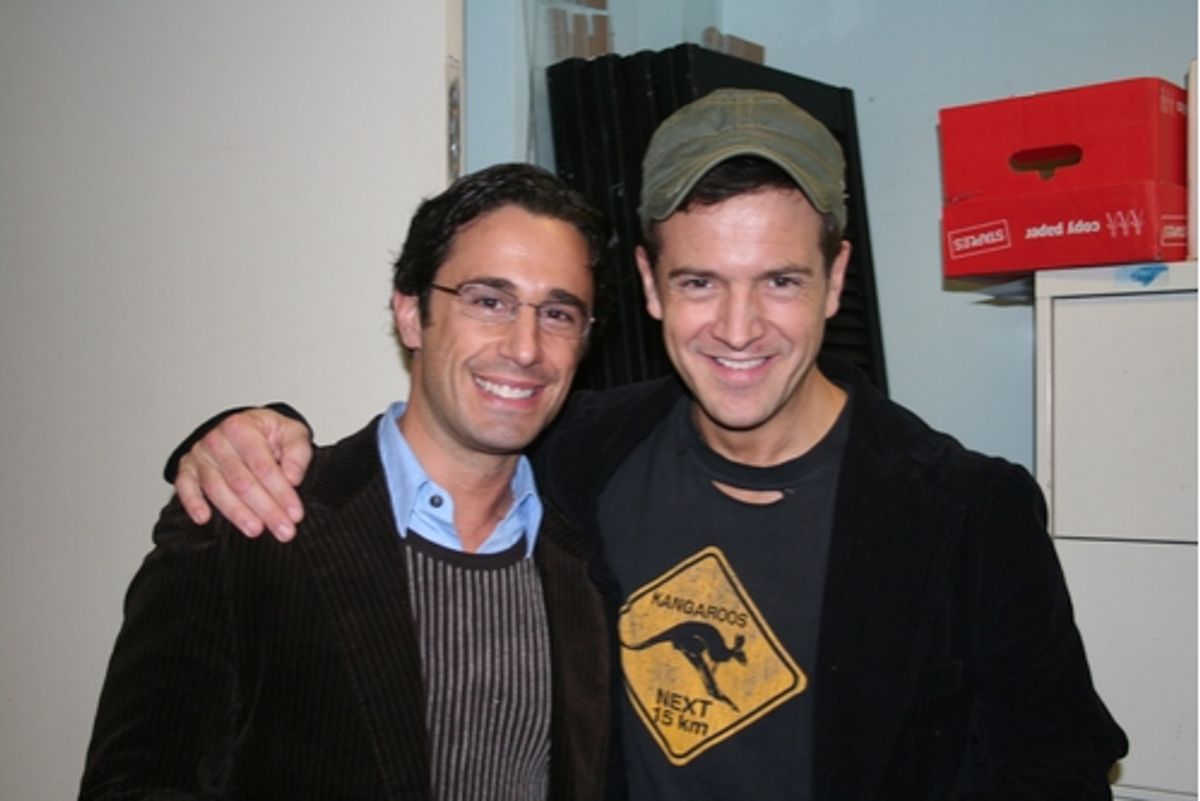 Christopher Gattelli and Stephen Bienskie at 'The Body Beautiful' at York Theatre
