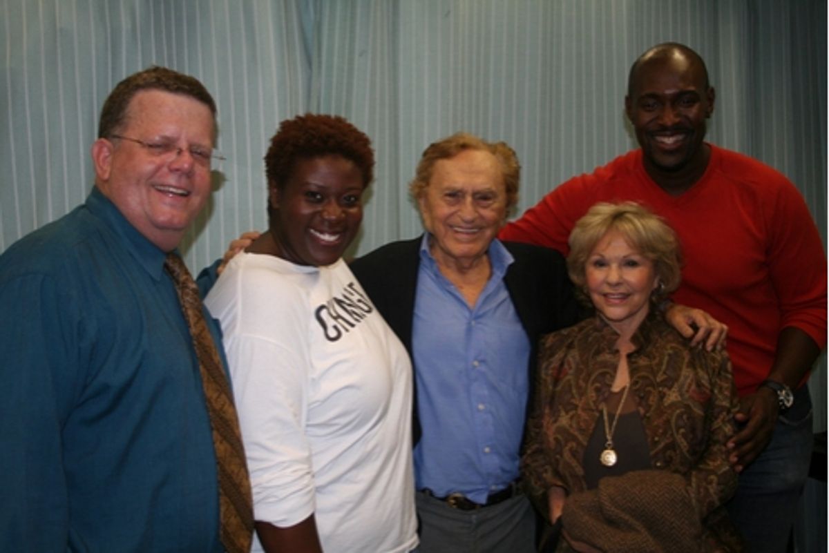 James Morgan (The York Theater's Producing Artistic Director), Capathia Jenkins, Joseph Stein, Elisa Stein and John Eric Parker at 