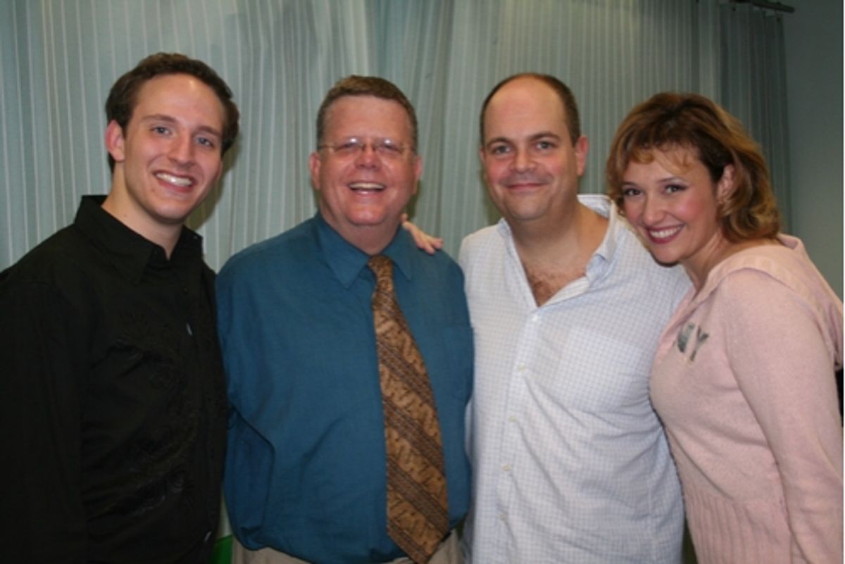 John Bell, James Morgan, Brad Oscar and Laura Marie Duncan at 'The Body Beautiful' at York Theatre