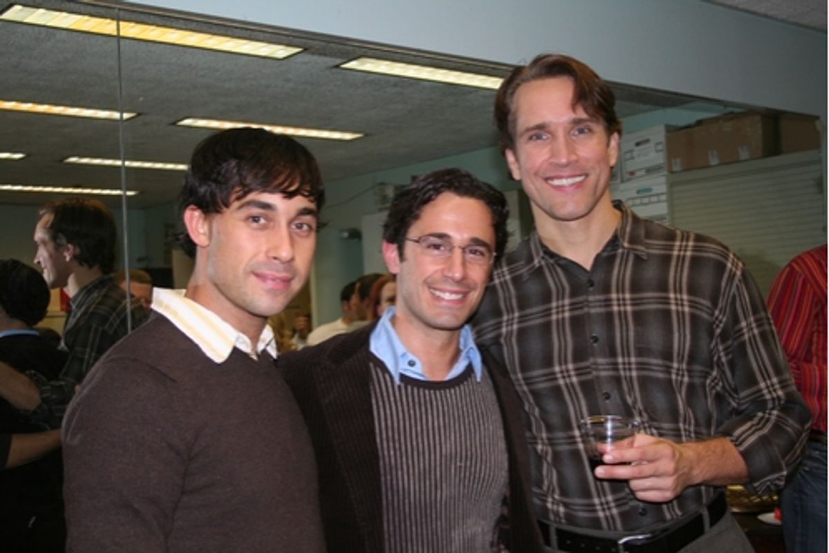 Ryan Duncan, Christopher Gattelli and Mike McGowan at 'The Body Beautiful' at York Theatre
