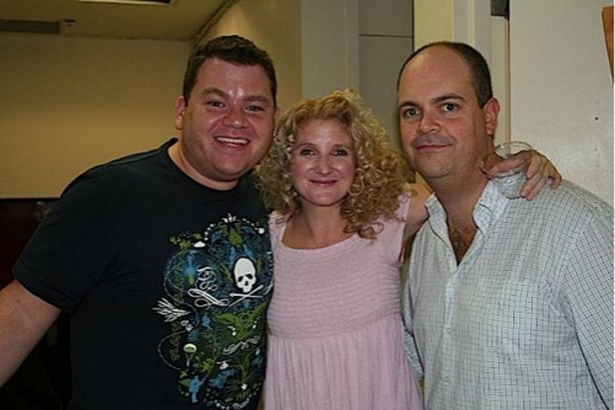 Diego Prieto, Megan Lawrence (Gloria) and Brad Oscar (Dave Colman) at 