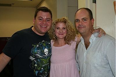 Diego Prieto, Megan Lawrence (Gloria) and Brad Oscar (Dave Colman) Photo