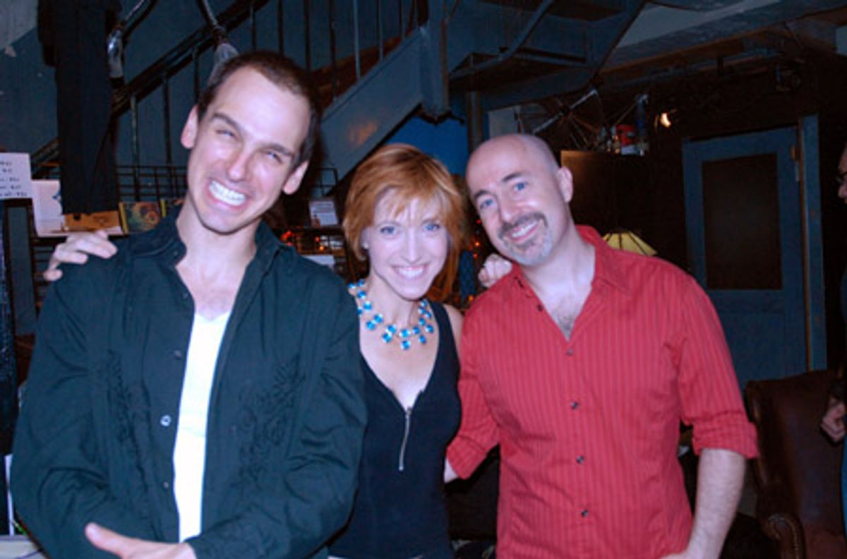 Brendan Milburn, Valerie Vigoda and Gene Lewin at 