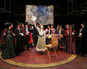 Kate Rockwell (center) and cast of Phantom perform "Melodie de Paris" Photo