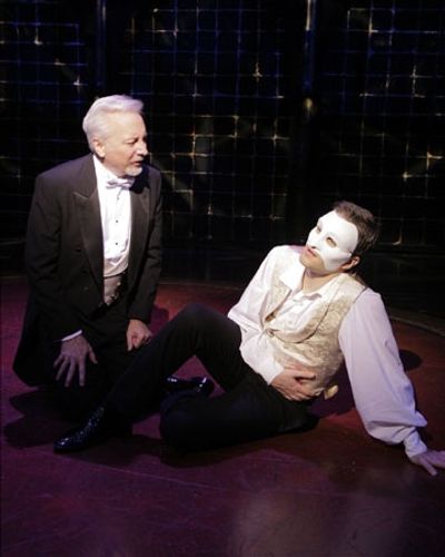 James van Treuren (as Gerard Carriere) and Aaron Ramey (as Erik, the Phantom) perform Photo