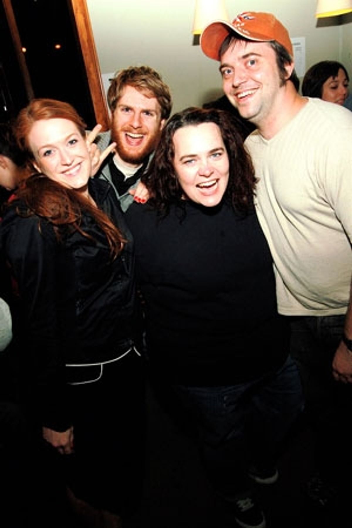 Darcie Champagne (I Used to Write on Walls), Maggie Hamilton, Eric Sanders (Ixomia), and Isaac Byrne (Director, NYIT Award Winner) at 