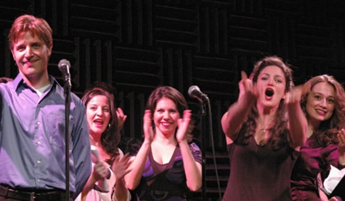 The cast cheers Paul Gordon at 