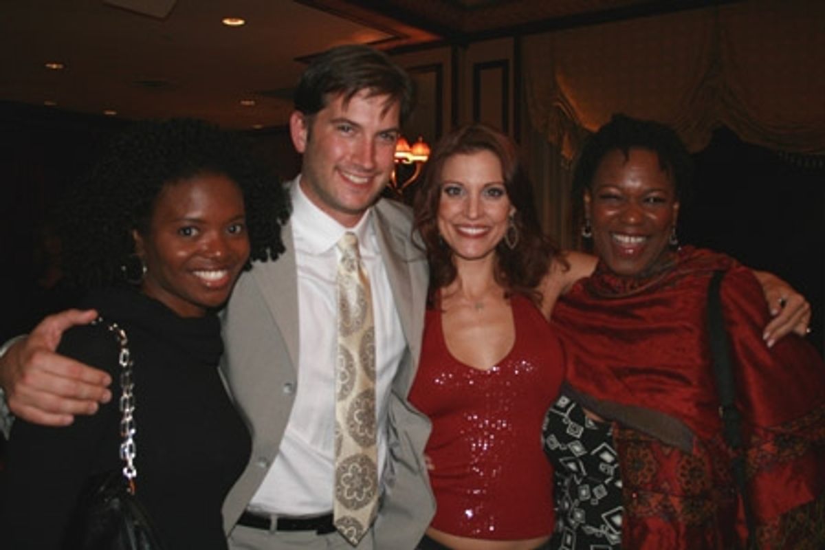 LaChanze, Ayal Miodovnik (Manager/Fiance), Rachel York and Kecia Lewis-Evans at 