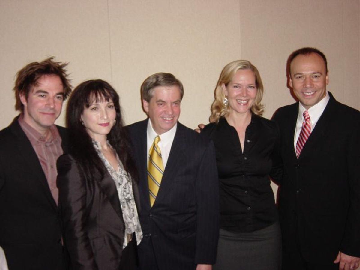 Roger Bart (who had to leave before the awards ceremony), Bebe Neuwirth, Michael Presser, Rebecca Luker and Danny Burstein all were honored during the evening. at 