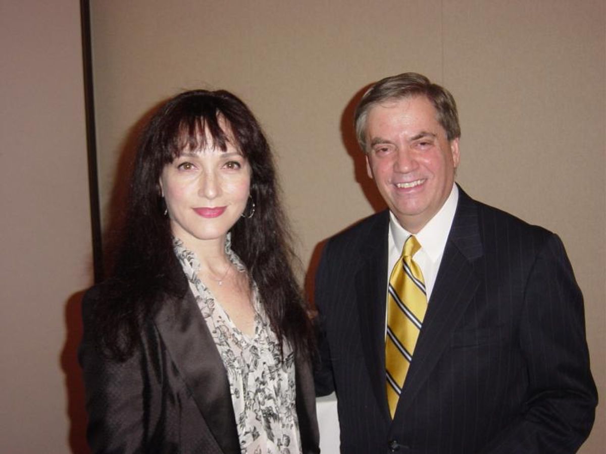 Bebe Neuwirth with Inside Broadwayâ€™s executive director, Michael Presser. at 