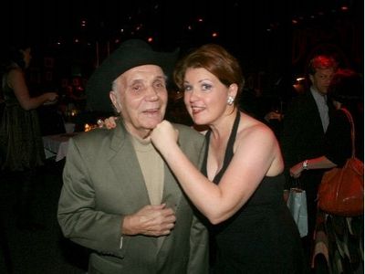 Boxing Legend Jake LaMotta and Klea Blackhurst Photo