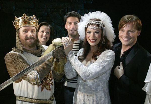 Peter Davison and Hannah Waddingham with (l to r) Ulrika Uhrin, Reuben Sallmander and Photo