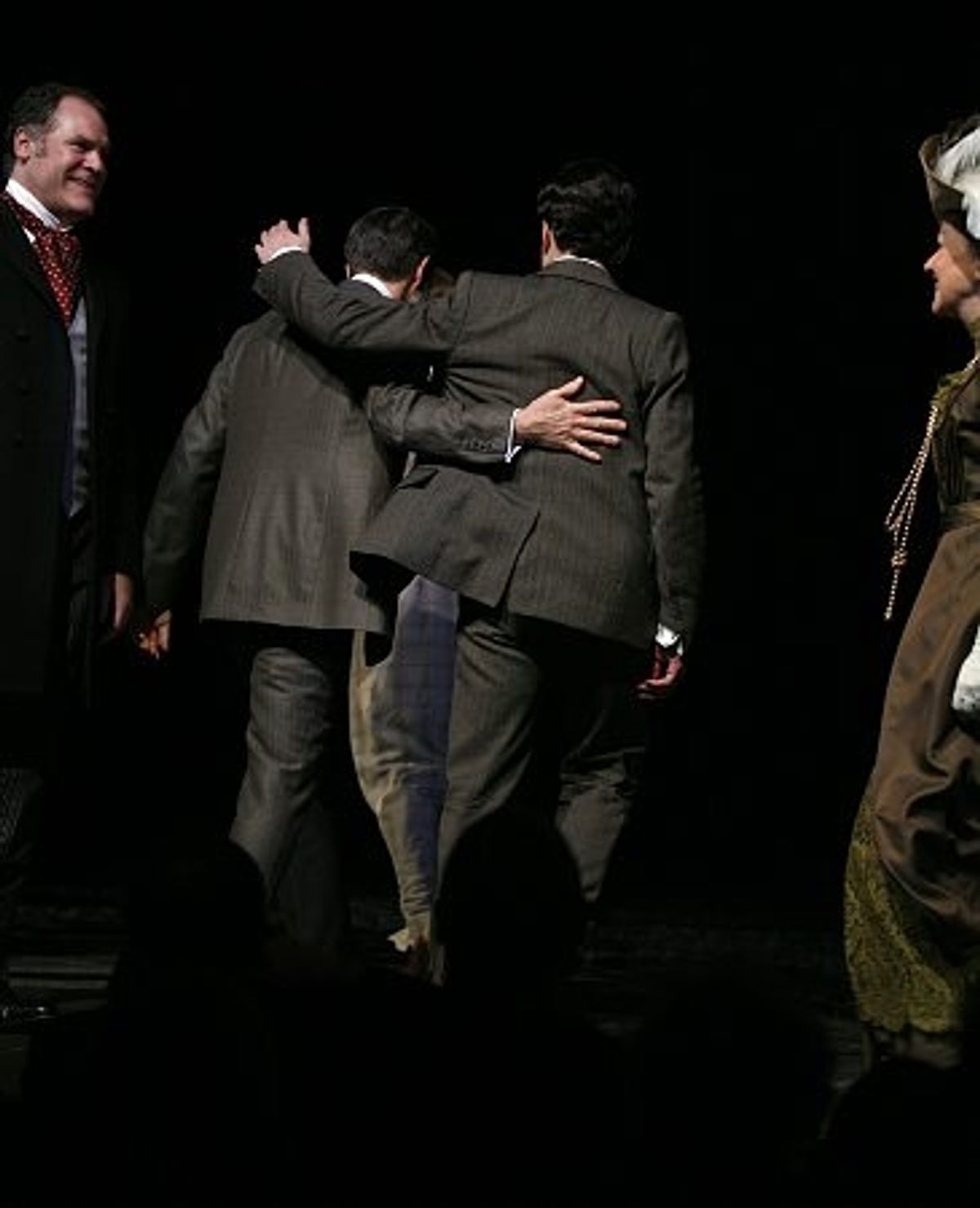 Jay O. Sanders, Boyd Gaines, Jefferson Mays and Helen Carey at 