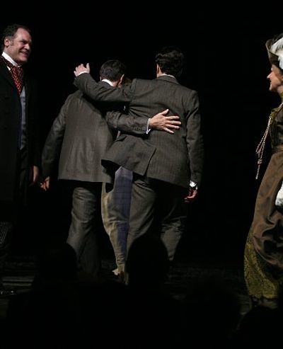 Jay O. Sanders, Boyd Gaines, Jefferson Mays and Helen Carey Photo