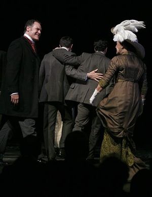 Jay O. Sanders, Boyd Gaines, Jefferson Mays and Helen Carey Photo