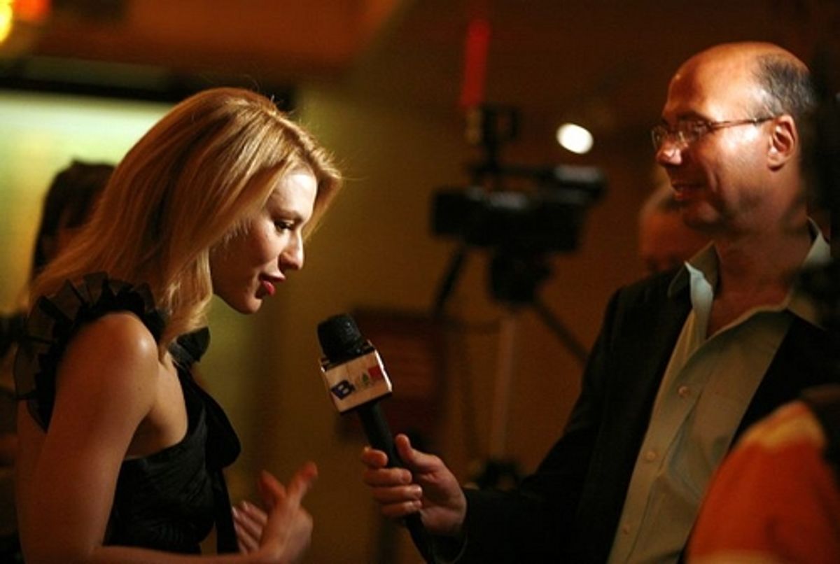 Claire Danes with Richard Ridge ('Broadway Beat') at 