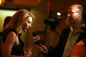 Claire Danes with Richard Ridge ("Broadway Beat") Photo