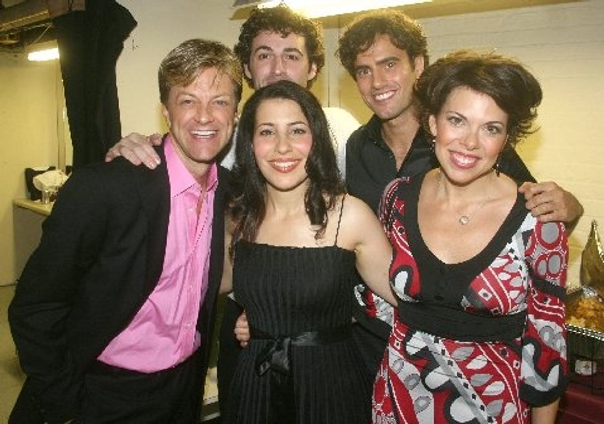 Jim Caruso, Julie Garnye, Max von Essen, David Burnham and Jill Abramovitz at 