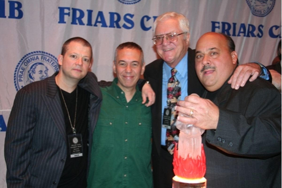 Friar Comedians Jim Norton, Gilbert Gottfried, Pat Cooper and Jeff Pirrami at Friars Club Roast Pat Cooper