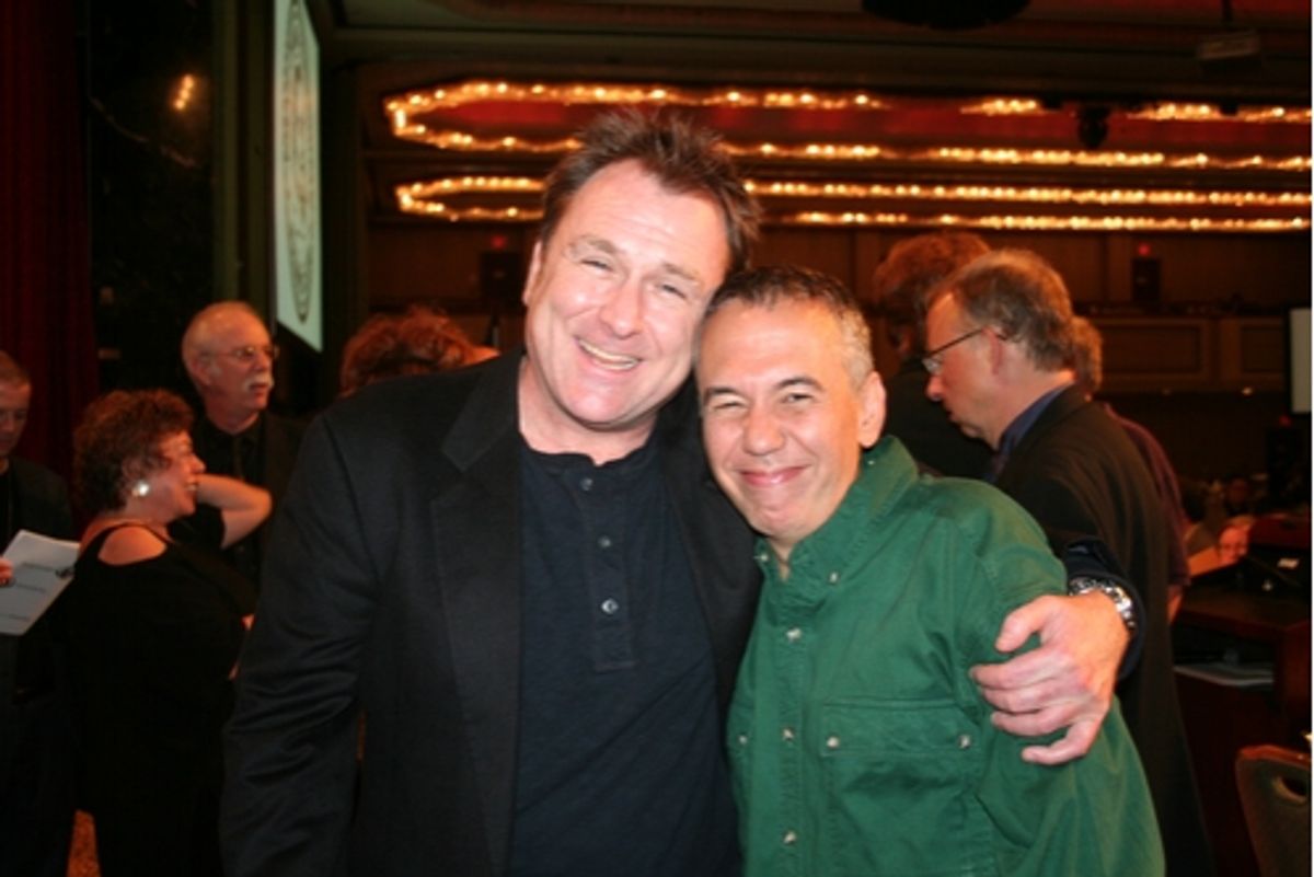 Comedian Colin Quinn and Gilbert Gottfried at Friars Club Roast Pat Cooper