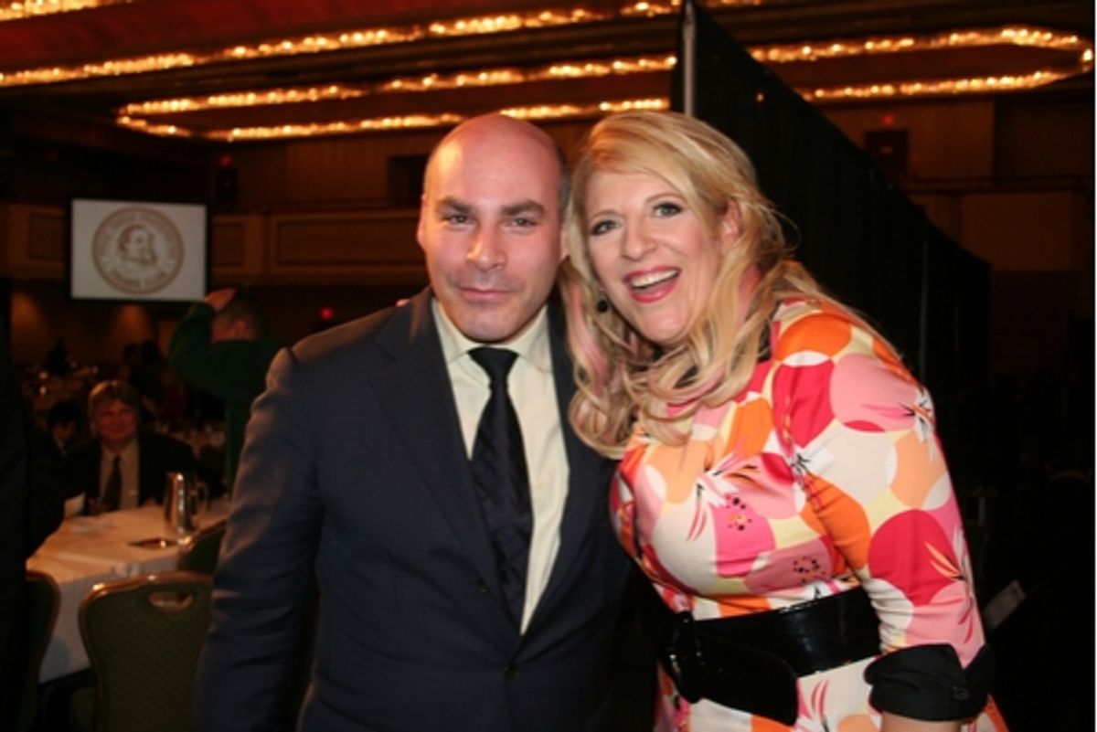 Michael Gyure and Lisa Lampanelli at Friars Club Roast Pat Cooper