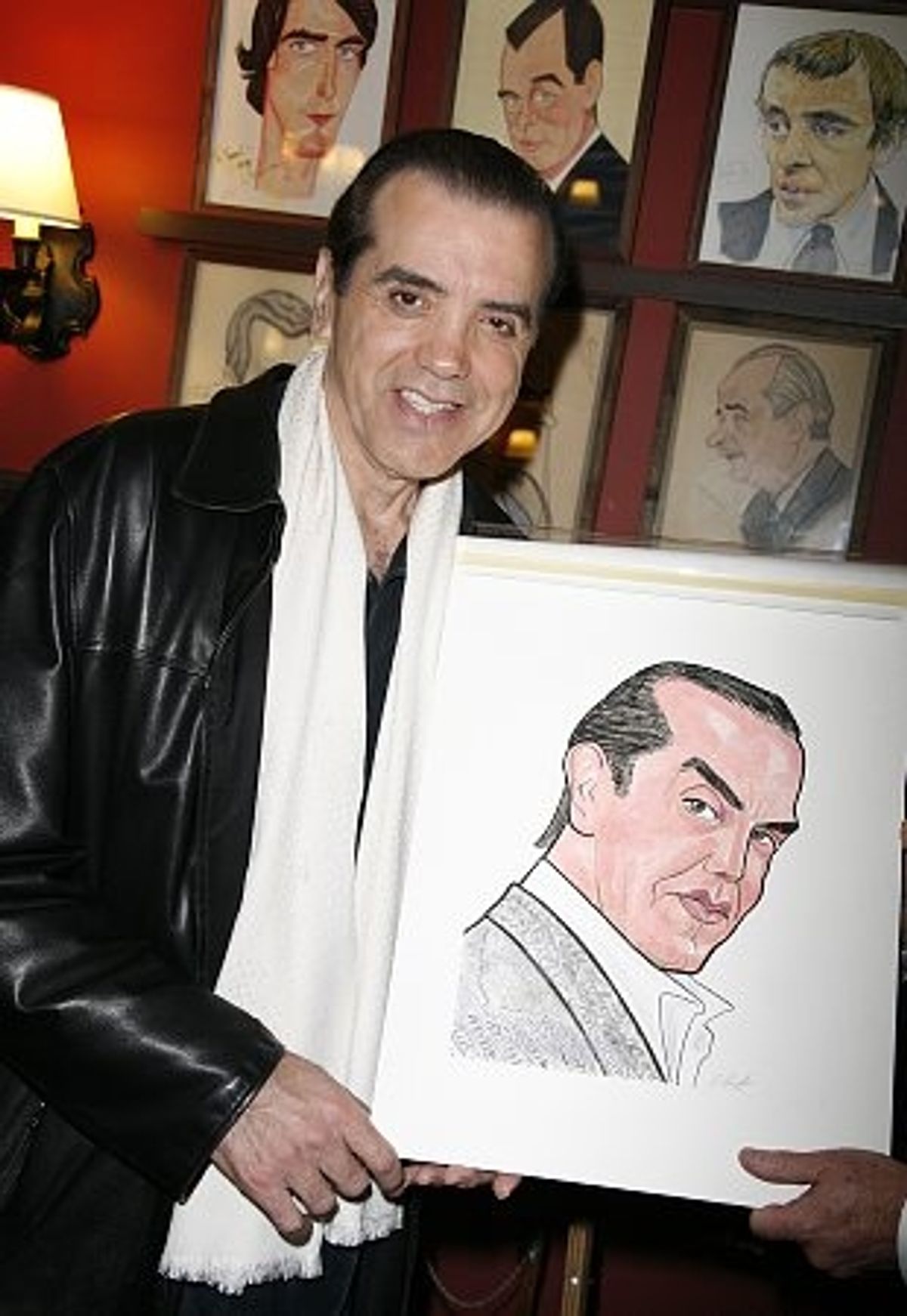 Chazz Palminteri with portrait at 