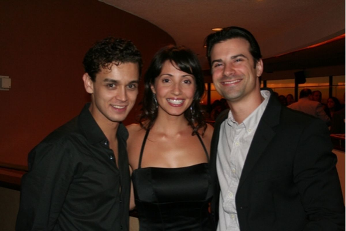 Michael Longoria, Sonia Iannetti and Dominic Nolfi at 