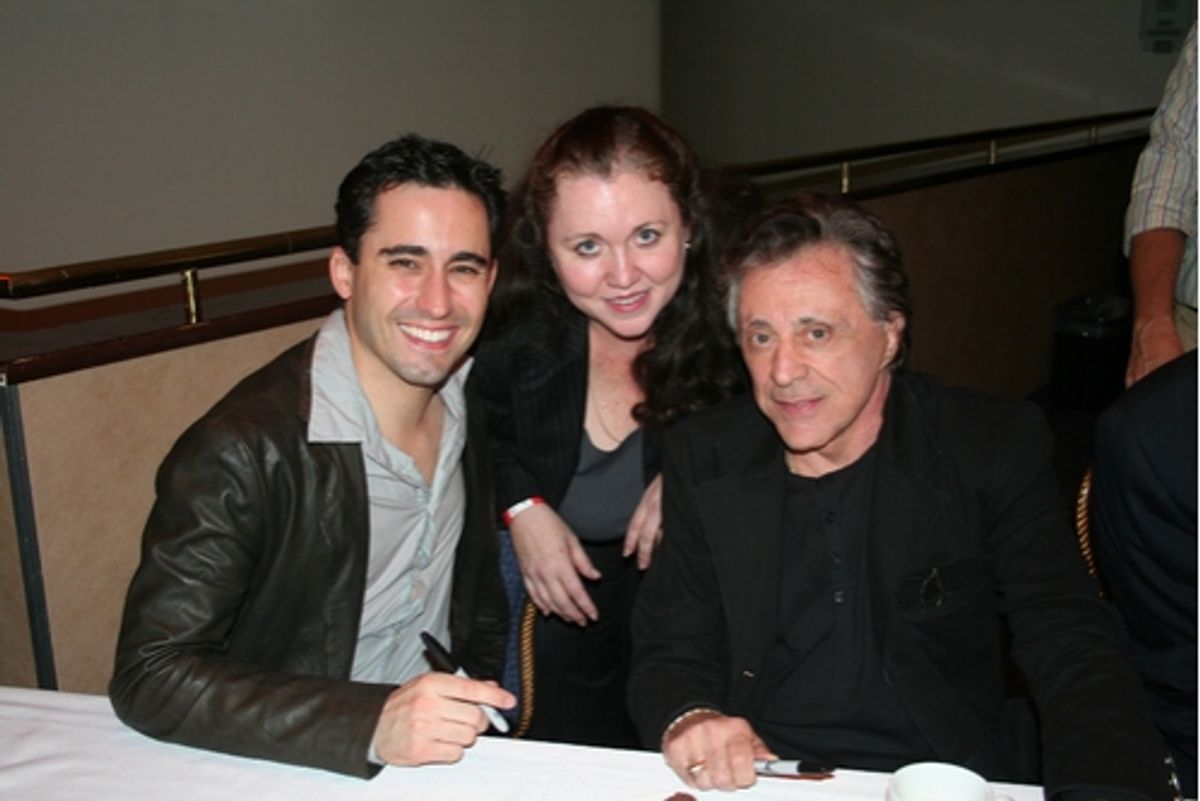 John Lloyd Young, Susan Davison and Frankie Valli at 
