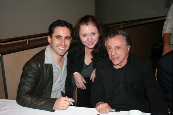 John Lloyd Young, Susan Davison and Frankie Valli Photo