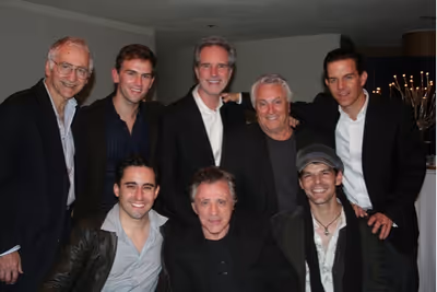 Joe Long, Daniel Reichard, Bob Gaudio, Tommy DeVito, Christian Hoff, John Lloyd Young Photo