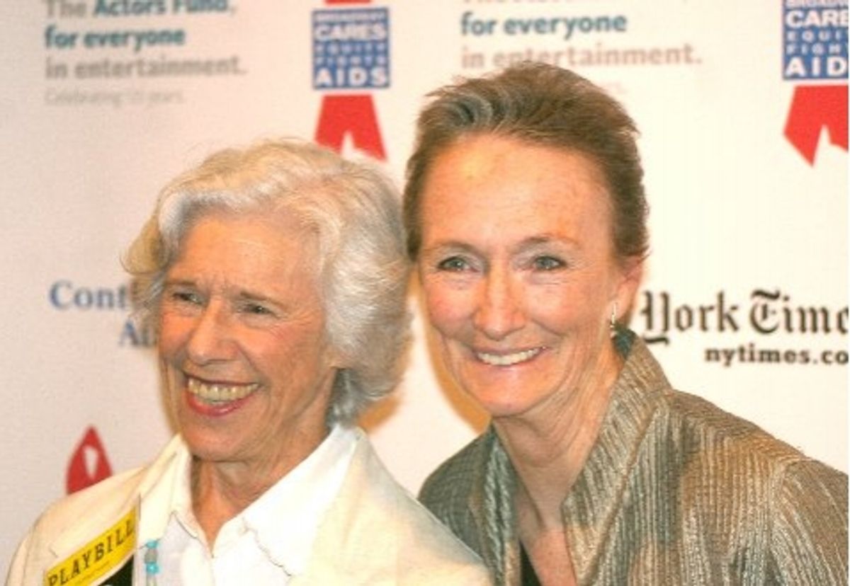 Frances Sternhagen and Kathleen Chalfant at Corin Redgrave in 'Tynan' BC/EFA Benefit