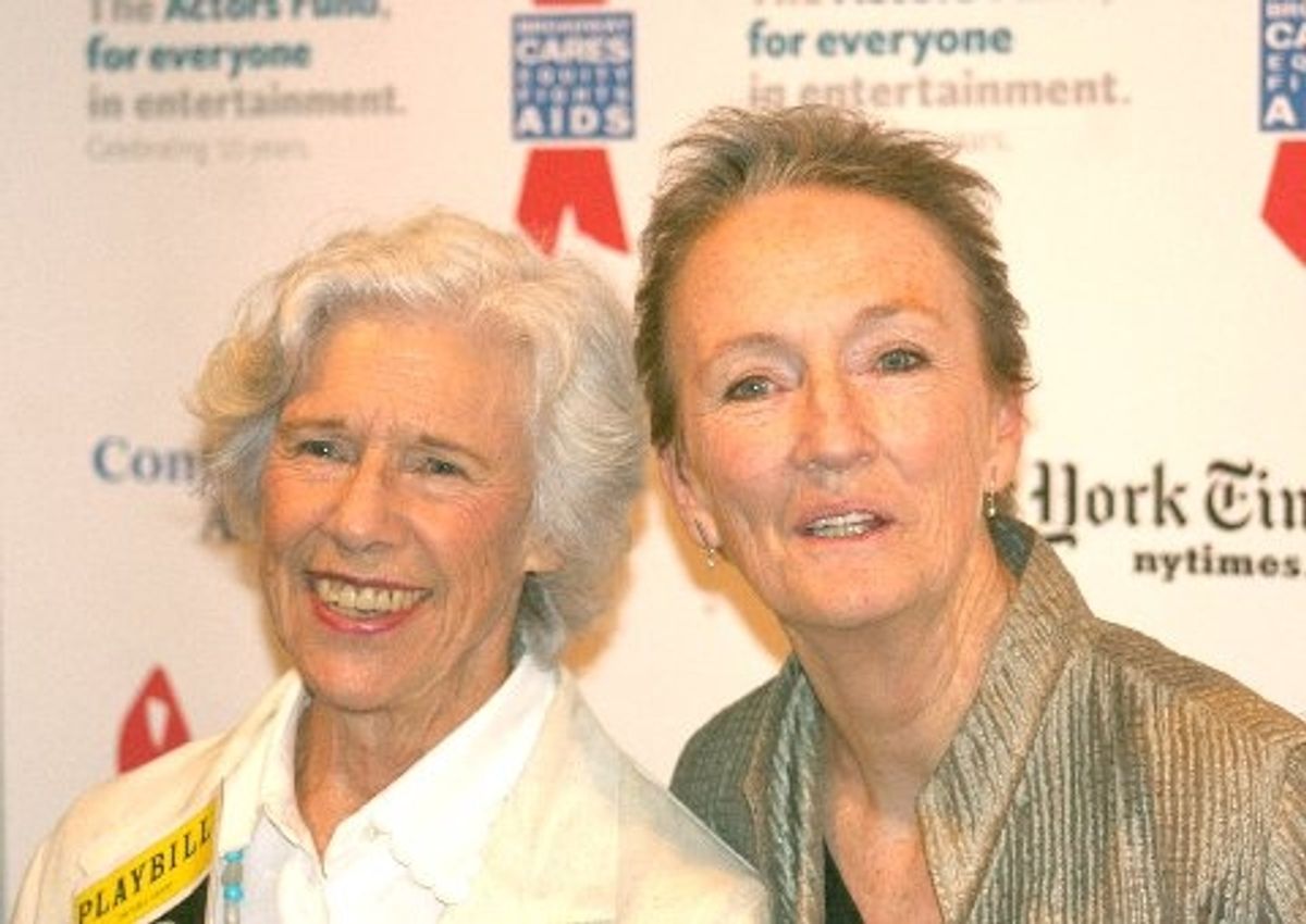 Frances Sternhagen and Kathleen Chalfant at Corin Redgrave in 'Tynan' BC/EFA Benefit