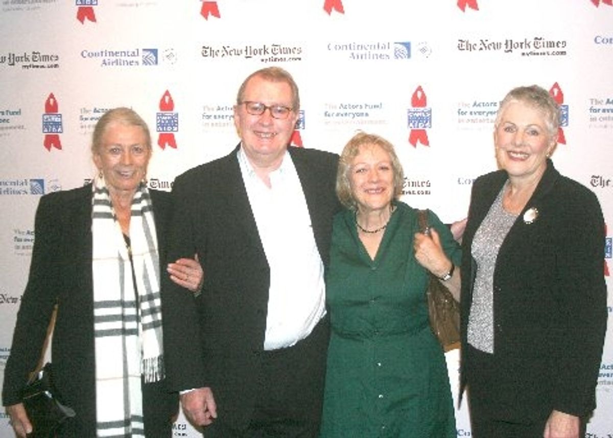 Vanessa Redgrave, Corin Redgrave, Kika Markham and Lynn Redgrave at 