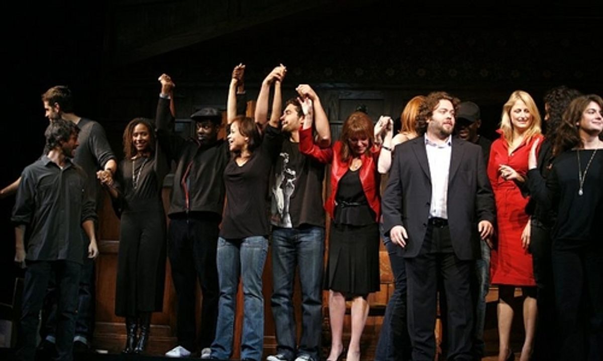 Peter Hermann, Hugh Dancy, Tracie Thoms, Chris Rock, Ramon Rodriguez, Marlo Thomas, Alicia Witt, Dan Fogler and Mamie Gummer at 