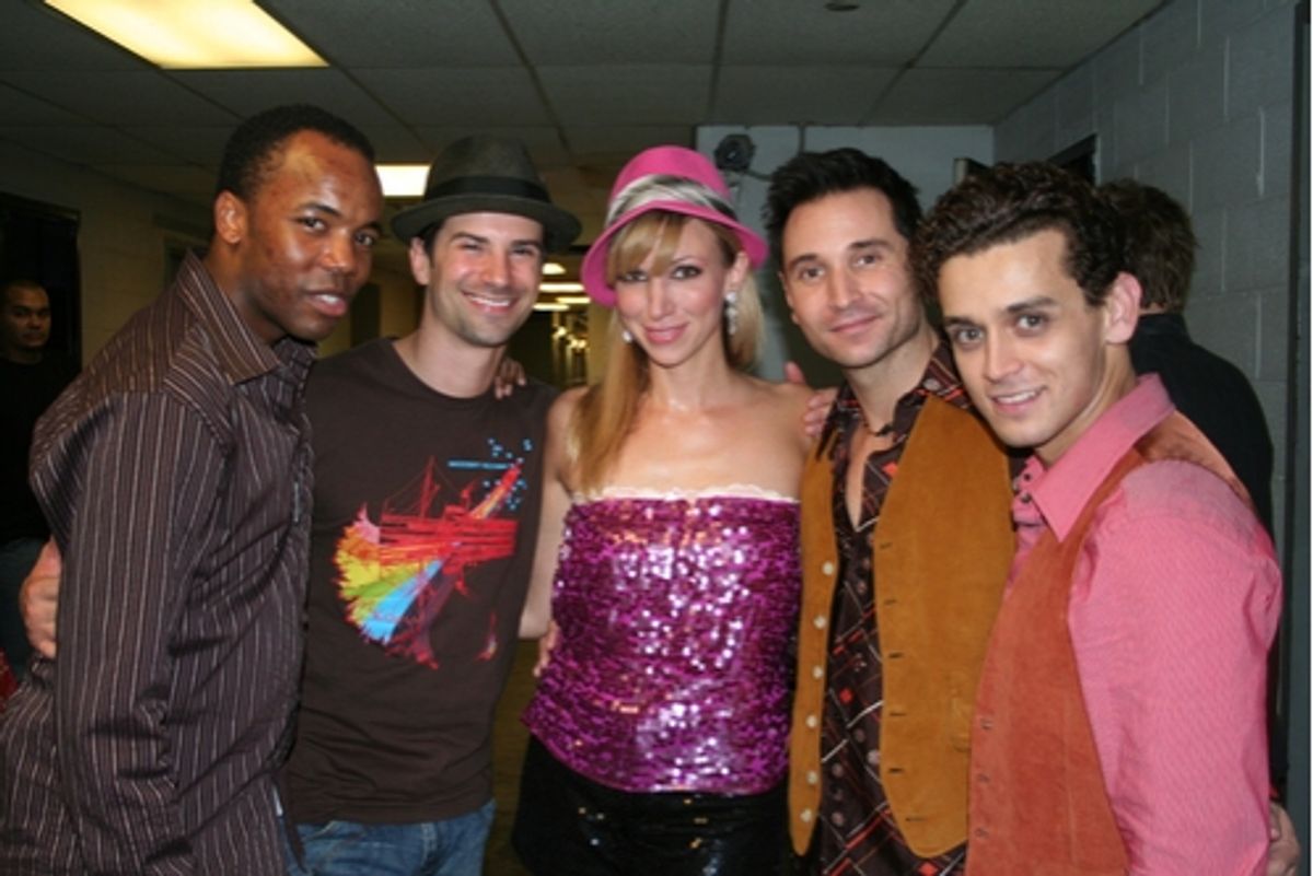 Tommar Wilson, Dominic Nolfi, Deborah Gibson, Travis Cloer and Michael Longoria at 