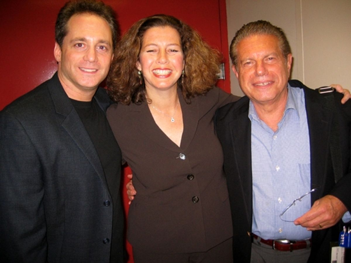 Laurence Holzman, Mike Burstyn and Felicia Needleman at 