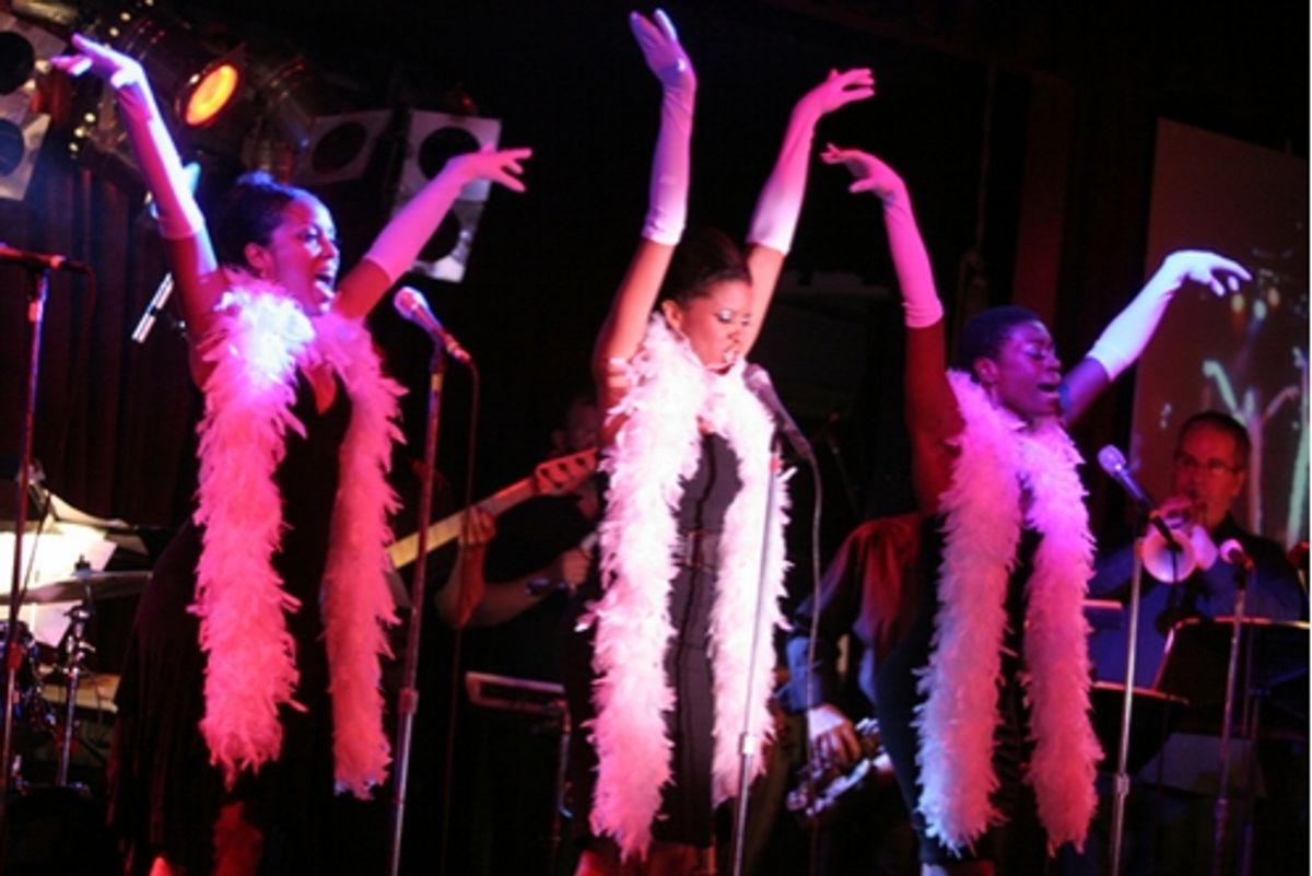 Krisha Marcano, Renee Elise Goldsberry and Anika Ellis at 