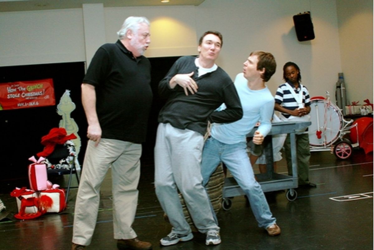 Ed Dixon (Old Max), Patrick Page (Grinch) and Rusty Ross (Young Max) at 