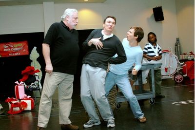 Ed Dixon (Old Max), Patrick Page (Grinch) and Rusty Ross (Young Max) Photo