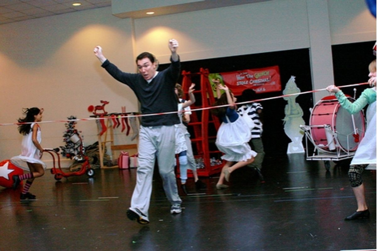 Patrick Page with The Who children at 