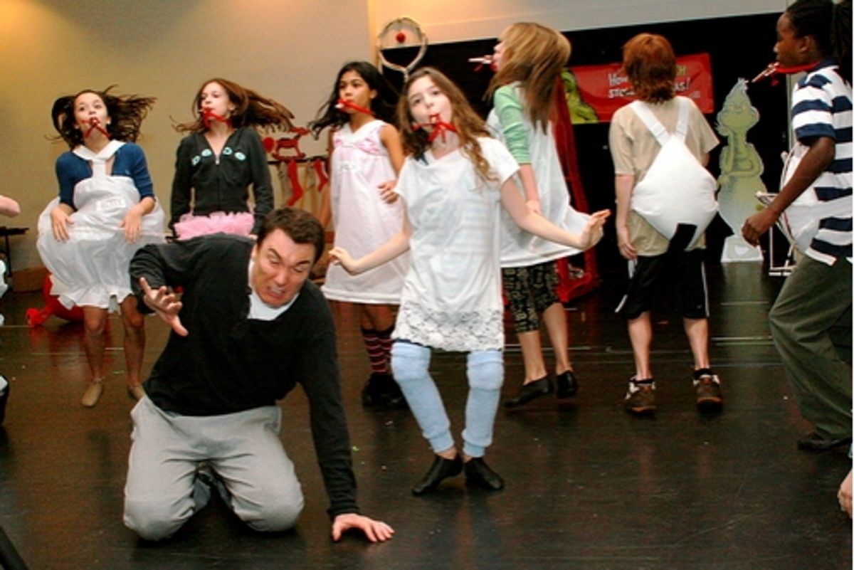 Patrick Page with The Who children at 