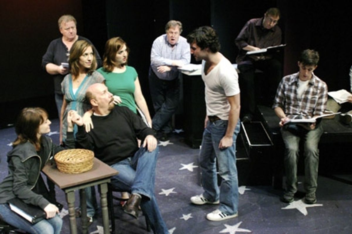 Richard Pruitt, John O'Creagh and Rick Crom; front: Betsy DeLellio, Wendi Bergamini, Jacque Carnahan, Laurent Giroux, Max von Essen and Kevin Cahoon at 