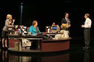 l-r: Kendra Kassebaum, Jayne Houdyshell, Josh Charles and Robert Foxorth Photo