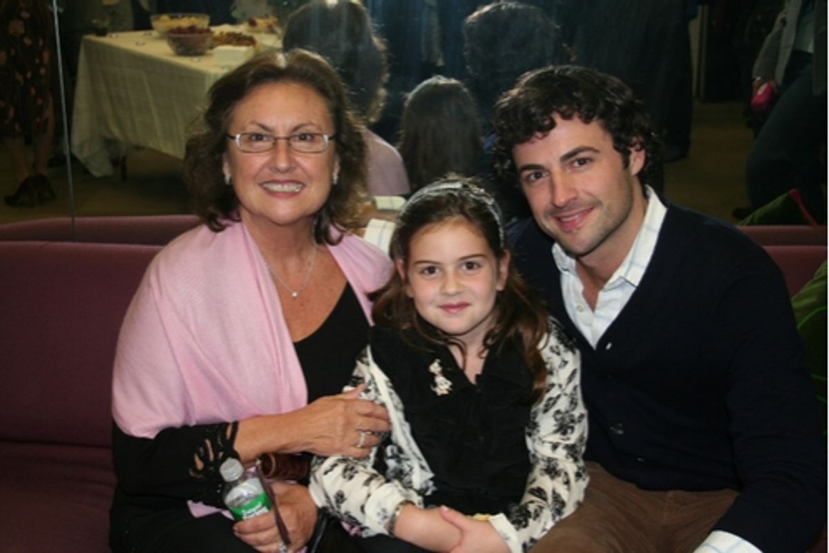 Max von Essen with his Mom Rita and niece Rita at 'The Baker's Wife' York Theatre Opening
