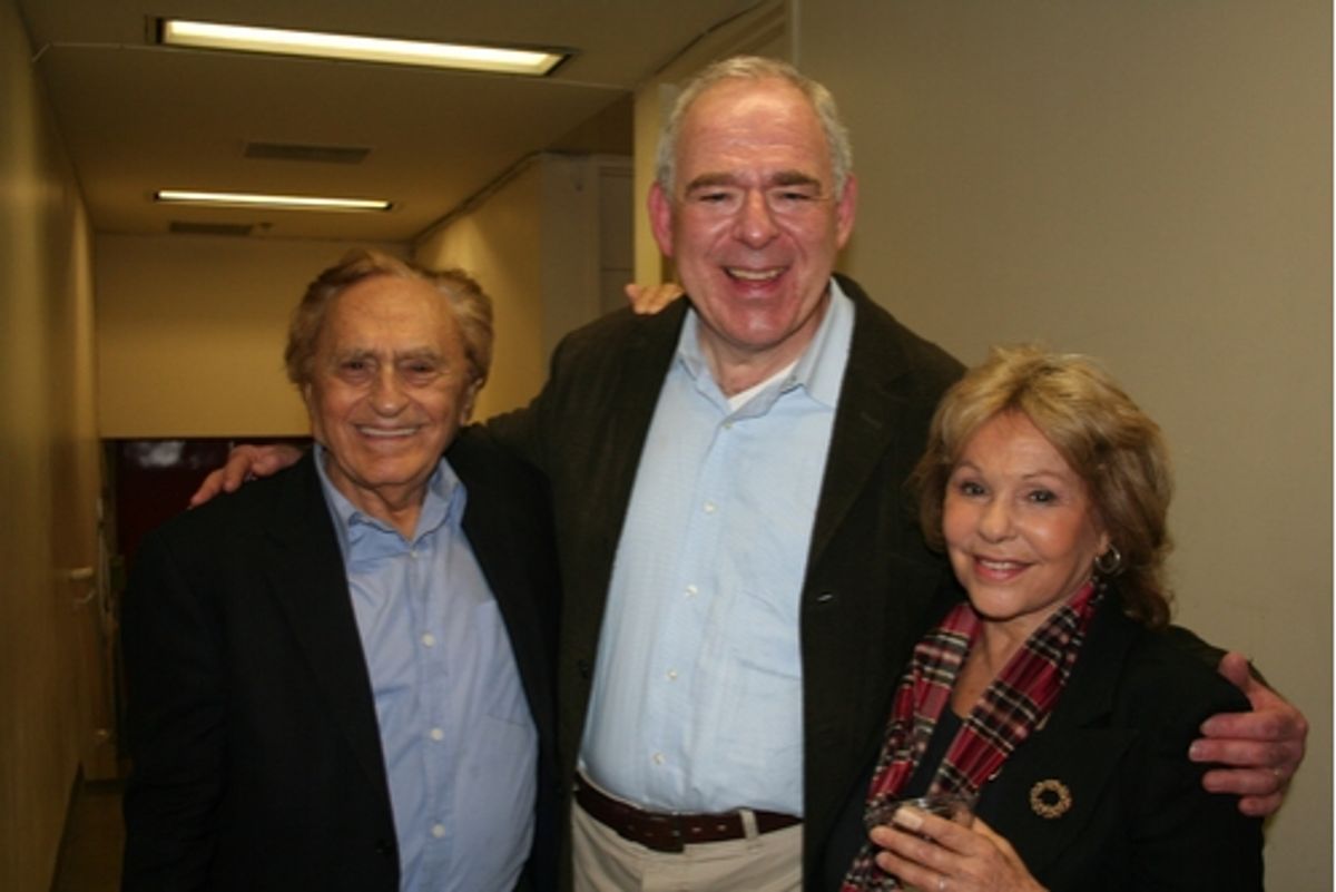 Joseph Stein, Lenny Wolpe and Elisa Stein at 