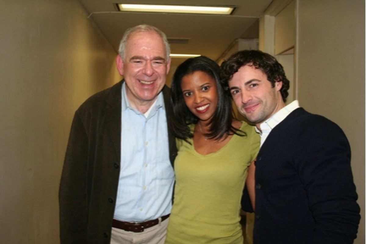 Lenny Wolpe, ReneÃ© Elise Goldsberry and Max von Essen at 'The Baker's Wife' York Theatre Opening