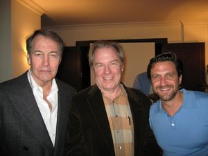 Charlie Rose with Michael McKean (Sam) and Raul Esparza (Lenny) @ BroadwayWorld Charlie Rose with Michael McKean (Sam) and Raul Esparza (Lenny) Photo