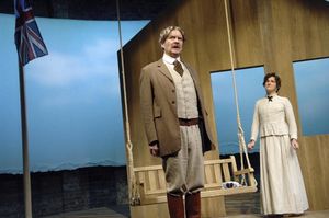 James Fleet (Clive) and Bo Poraj (Betty) Photo