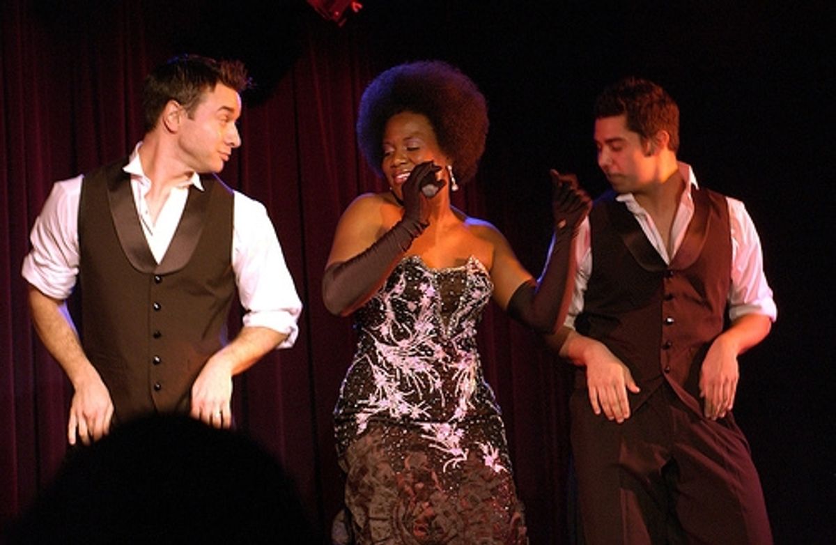 John Carroll, Anastacia McCleskey, Daniel Hunalp at 