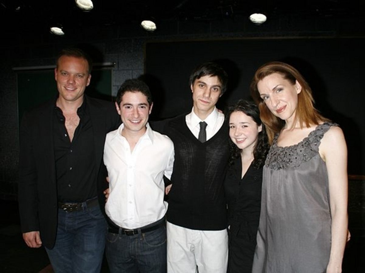 Jason Moore, Jason Fuchs, Gideon Glick, Sarah Steele and Susan Blackwell at 